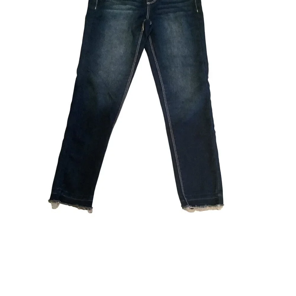Sonoma Girls 6X Reg Jegging Adjustable Waist Dark Wash Denim Pants‎ Blue